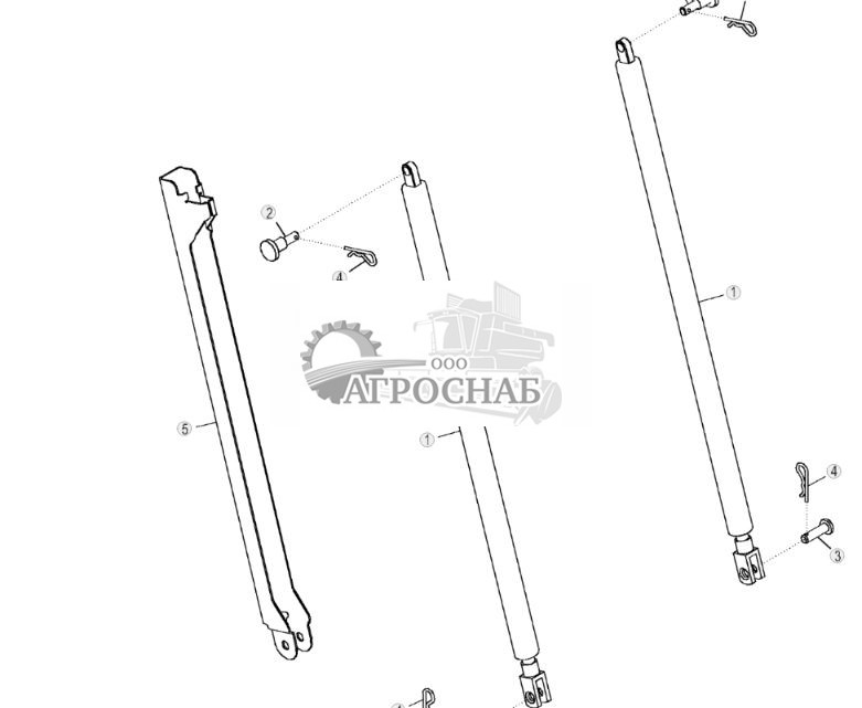 Цилиндр для наклона кабины - ST1476 233.jpg
